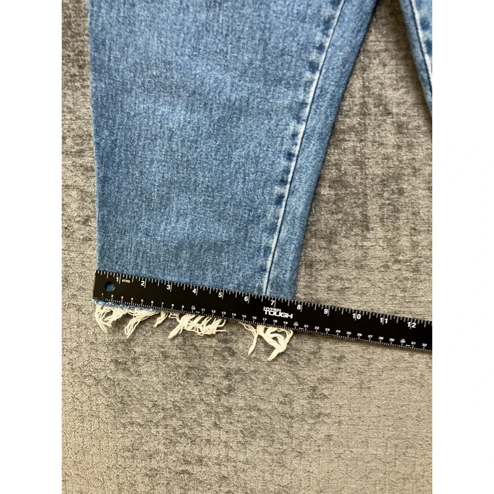 Limited Too Capri Jeans Womens 3 Junior Blue Light Wash Denim Mid Rise Raw Hem